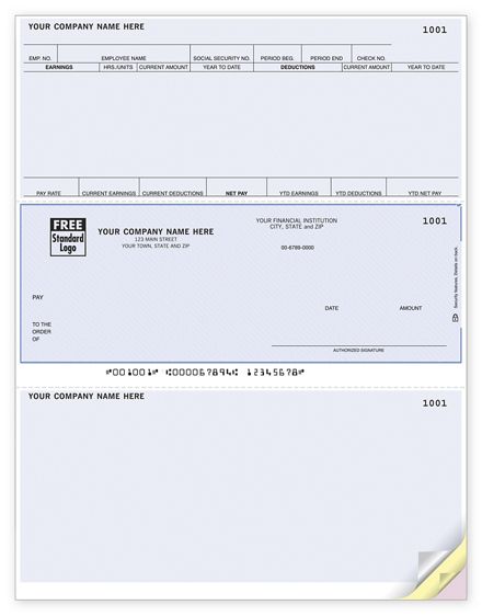 Laser Payroll Check, Compatible with Sage/Peachtree
