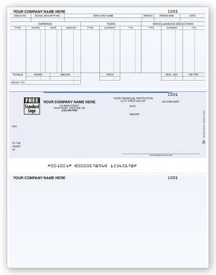 Laser Middle Payroll Check DLM303