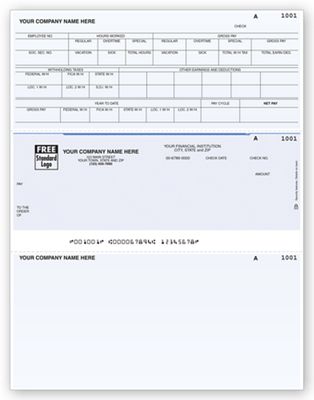 Laser Middle Payroll Check DLM318