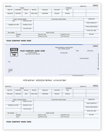 Laser Payroll Check, Compatible with RealWorld