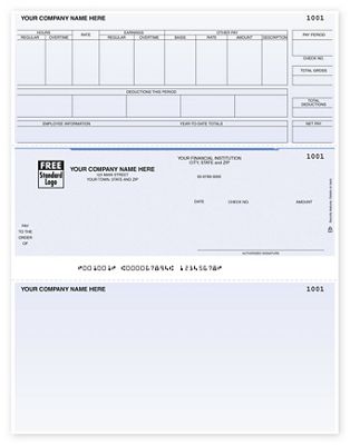 Laser Payroll Check, Compatible with Timberline DLM332