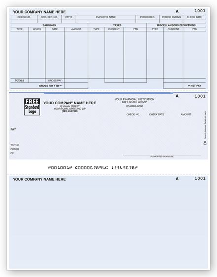 Laser Middle Payroll Check