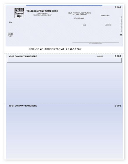 Custom Printed Laser Top Multi-Purpose Check
