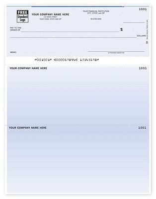 Lined Laser Check, Microsoft Office Accounting Compatible DLT124