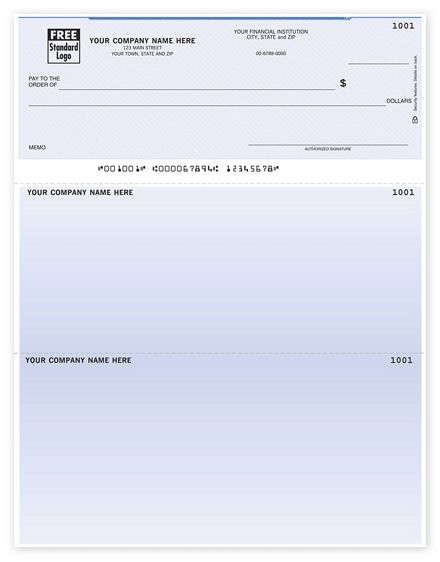 Lined Laser Check, Microsoft Office Accounting Compatible