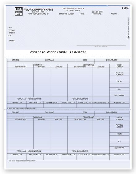 Laser Top Payroll Check