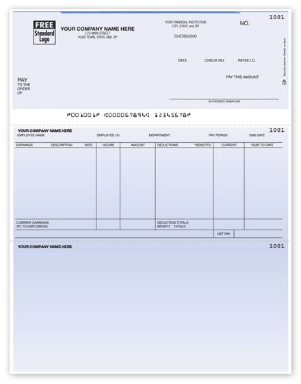 Laser Top Payroll Check