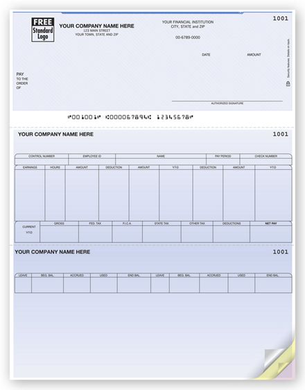 Laser Top Payroll Check