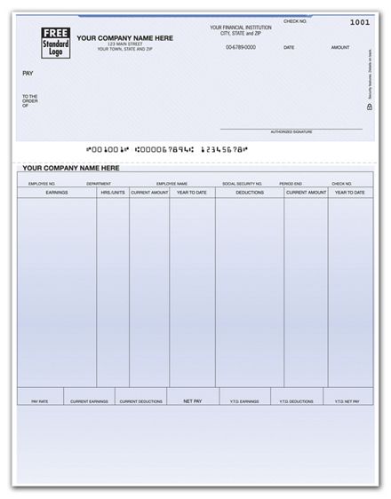 Laser Top Payroll Check 7.5 Voucher