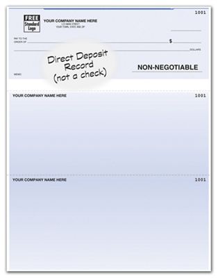 Laser Top Advice Of Deposit - 2 Stubs DLT600