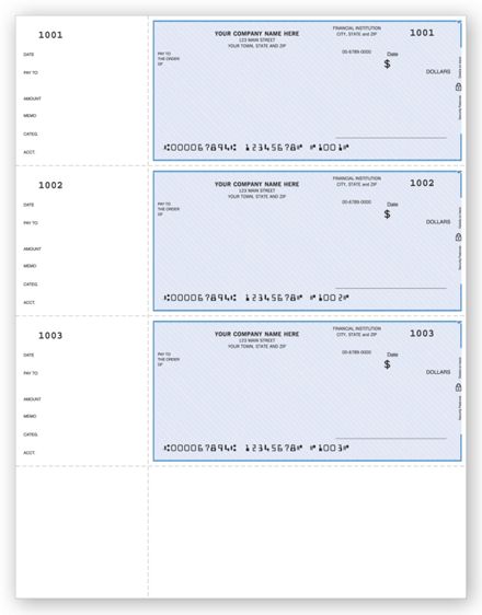Laser Wallet Checks, QuickBooks Compatible, Unlined