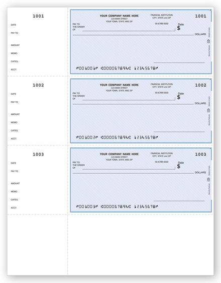 Laser Wallet Checks, QuickBooks Compatible, Lined