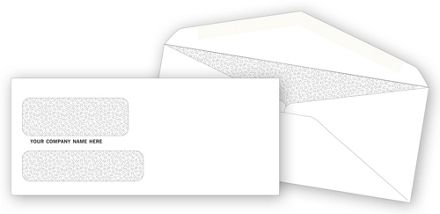 Double Window Confidential Envelope 3-7/8 x 8-7/8