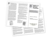 Notice of Privacy Practices HIPAA Trifold Brochure