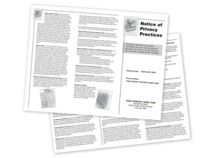 Notice of Privacy Practices HIPAA Trifold Brochure