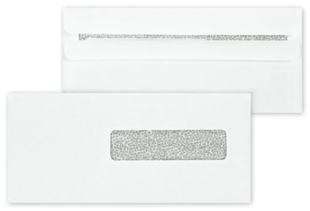 HCFA Blank Self Seal Envelope, Right Window