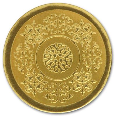 Round Gold Medallion Envelope Seal H1113