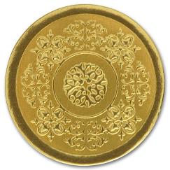 Round Gold Medallion Envelope Seal