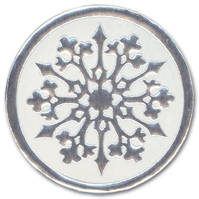 Round Snowflake Christmas Envelope Seal H1126
