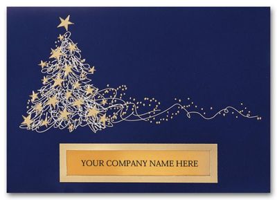 Business Christmas Cards - Dazzling H2162D