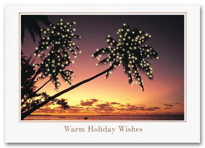Palm Trees Holiday Card H55306