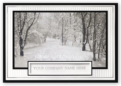 Business Holiday Cards - Snow Covered Serenity H56207