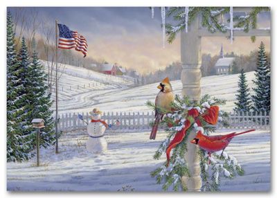 Countryside Cardinals Holiday Card H56411
