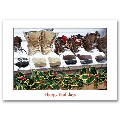 Snow Boots Holiday Card