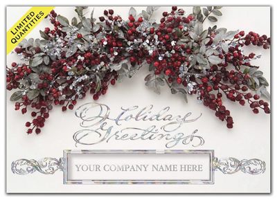 Vibrant Swag Business Holiday Card H58202