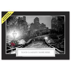 Wintry Cityscape Holiday Card