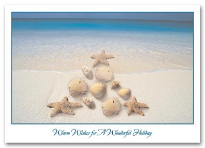 Discount Christmas Cards - Festive Shoreline H58856