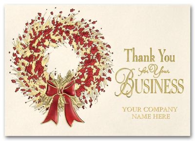 Grateful Sentiment Business Holiday Card H59107