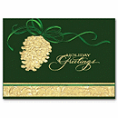 Discount Christmas Cards - Shining Pinecone H59812