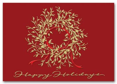Delicate Decoration Business Holiday Card H59817