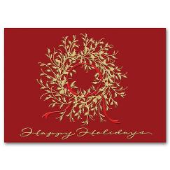Delicate Decoration Business Holiday Card