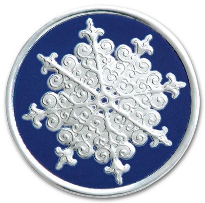 Round Snowflake Christmas Envelope Seal H8908S