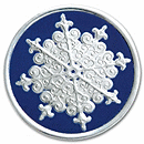 Round Snowflake Christmas Envelope Seal H8908S