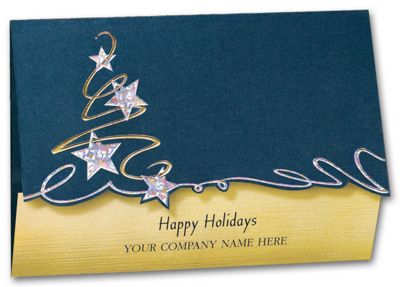 Abstract Business Christmas Card HH09011