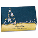 Abstract Business Christmas Card HH09011