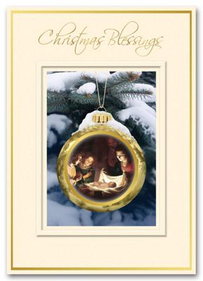 Away in a Manger Christmas Card HH1601