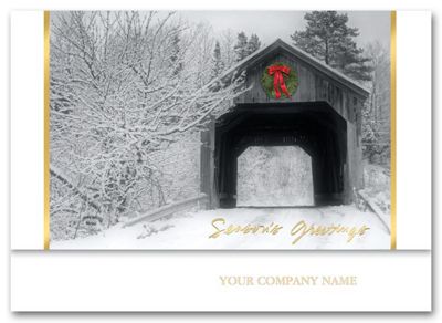 Covered Bridge Holiday Card HH1613