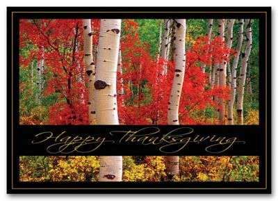 Autumn Thanks Thanksgiving Card HH1637
