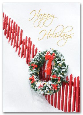 Charming Holiday Wreath Card HH1638
