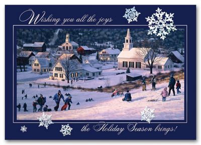 Sledding Fun Holiday Card HH1640