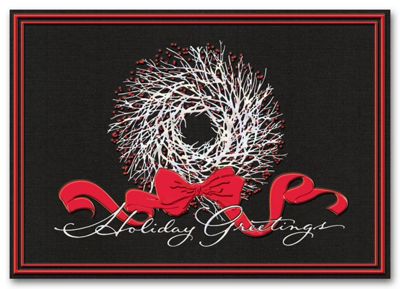 Artistic Wreath Holiday Card HH1650