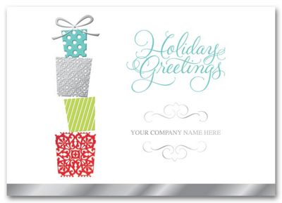 Tower of Gifts Holiday Card HH1667