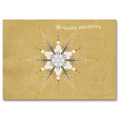 Stylized Snowflake Holiday Card