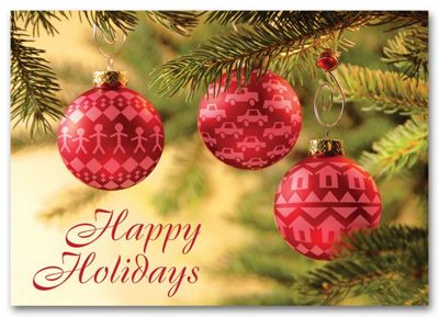 Ornamental Coverage Insurance Holiday Card HML1503