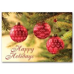 Ornamental Coverage Insurance Holiday Card