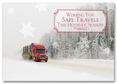 Safe Travels Transportation Holiday Card HML1504